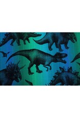 LennyLamb LennyLamb - wikkeldoek Jurassic Park blue, 120 x 120 cm
