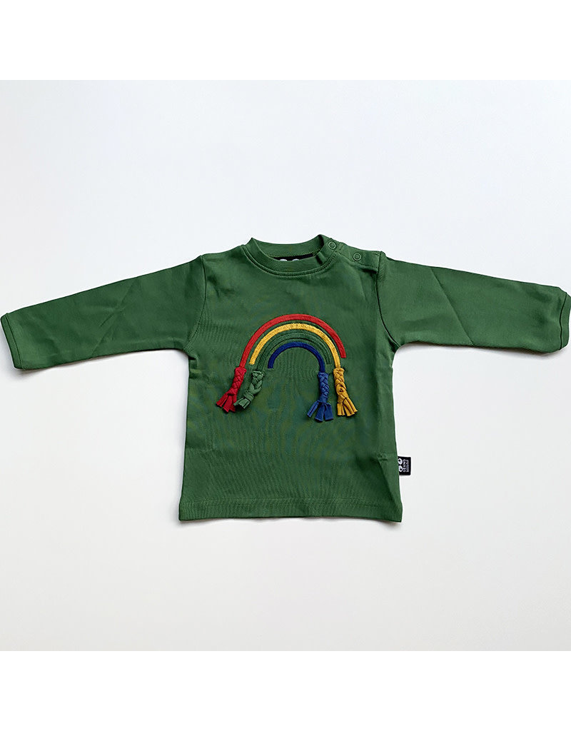 Ubang Ubang - shirt, hedge green, rainbow (0-2j)