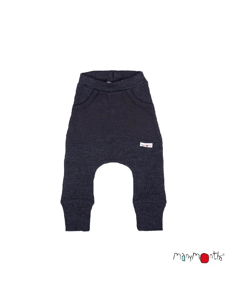 ManyMonths ManyMonths - Kangaroo trousers, foggy black (0-2j)