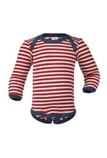 Engel Engel - body, ls, wol, rood melange/natuur (0-2j)