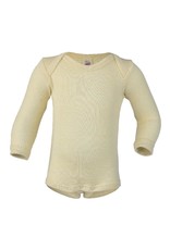 Engel Engel - Body, ls, wool/silke, natural (0-2j)