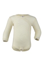 Engel Engel - Baby body kimono ls, wool/silk, natural (0-2j)