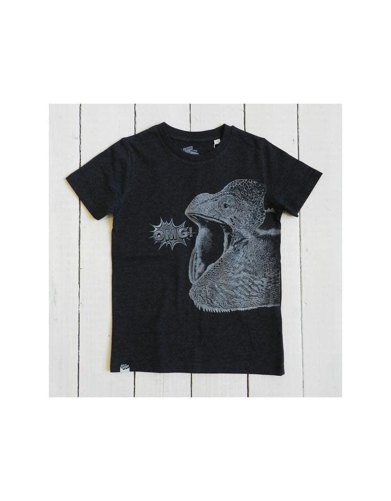 Lion of Leisure Lion of Leisure - T-shirt, charcoal melange, O.M.G. (3-16j)