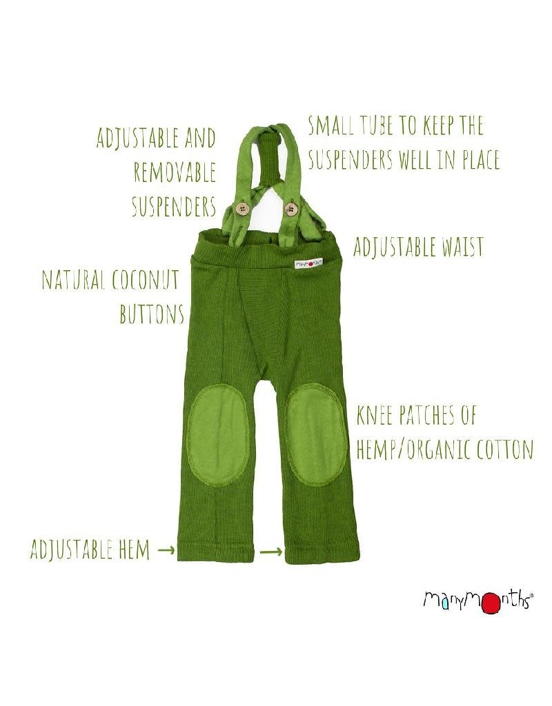 ManyMonths ManyMonths - Hazel Trousers with Suspenders, Garden Moss Green (0-2j)