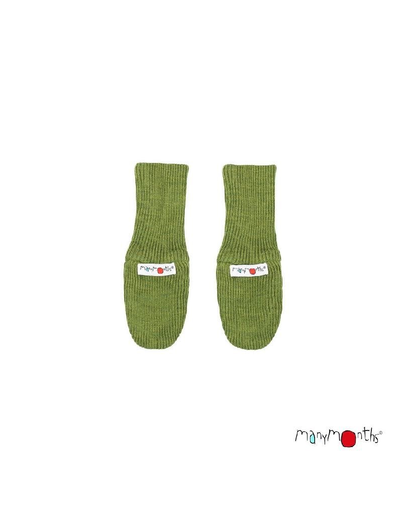 ManyMonths ManyMonths - Long Cuff Mittens, Garden Moss Green (3-16j)