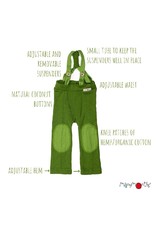 ManyMonths ManyMonths - hazel trousers with suspenders, wol, foggy black (3-16j)