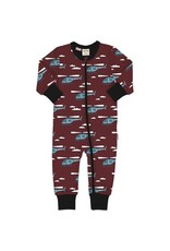 Meyadey Meyadey - zipsuit ls helicopter sky (0-2j)