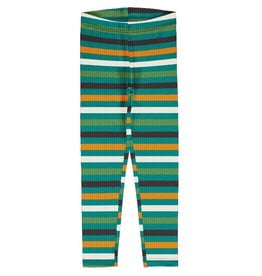 Maxomorra Legging, stripe lagoon (0-2j)