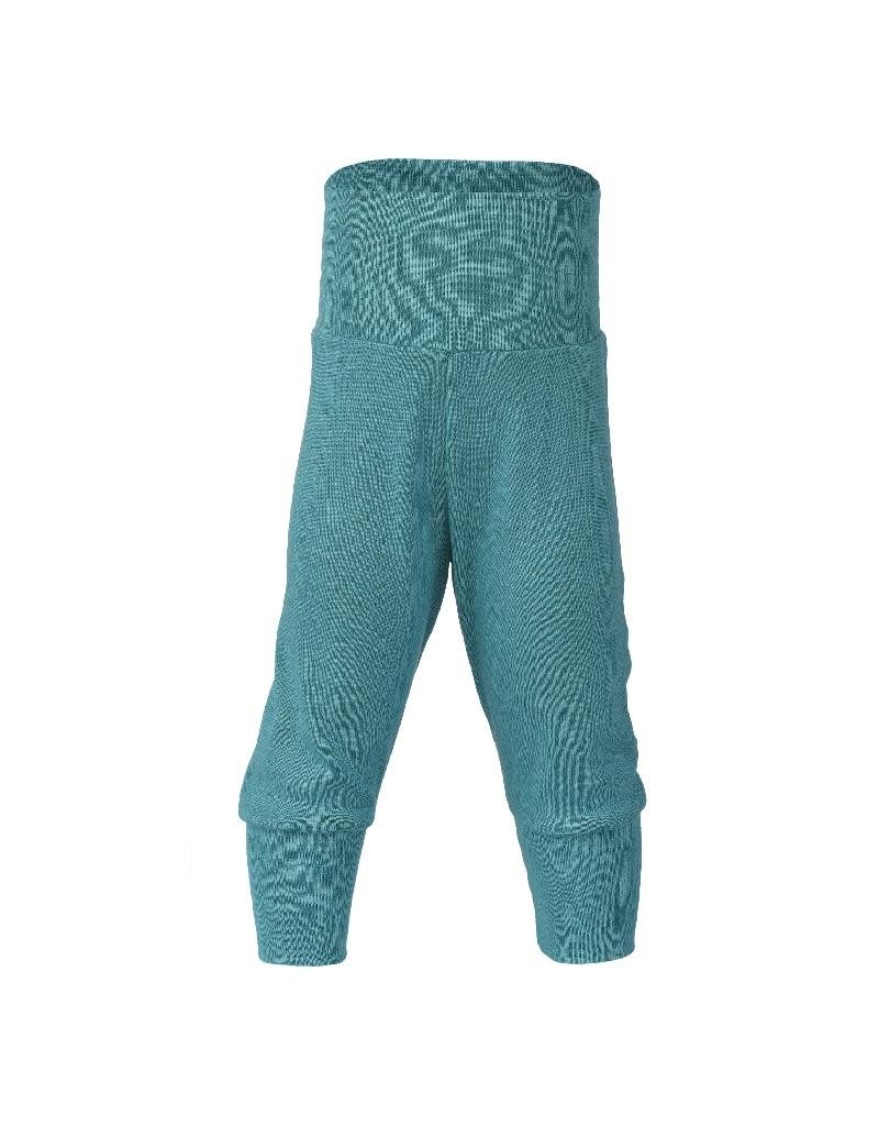 Engel Engel - Baby pants, long with waistband, wool/silk, ice-blue (0-2j)