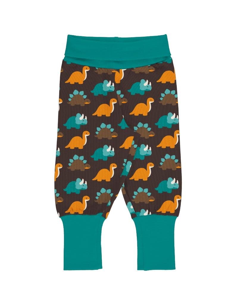 Maxomorra Maxomorra - pants rib dinosaurs (0-2j)