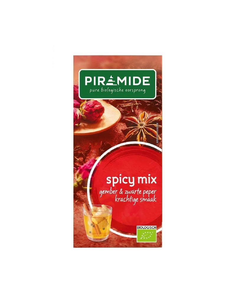 Piramide Piramide - Spicy mix, gember en zwarte peper, 20 zakjes