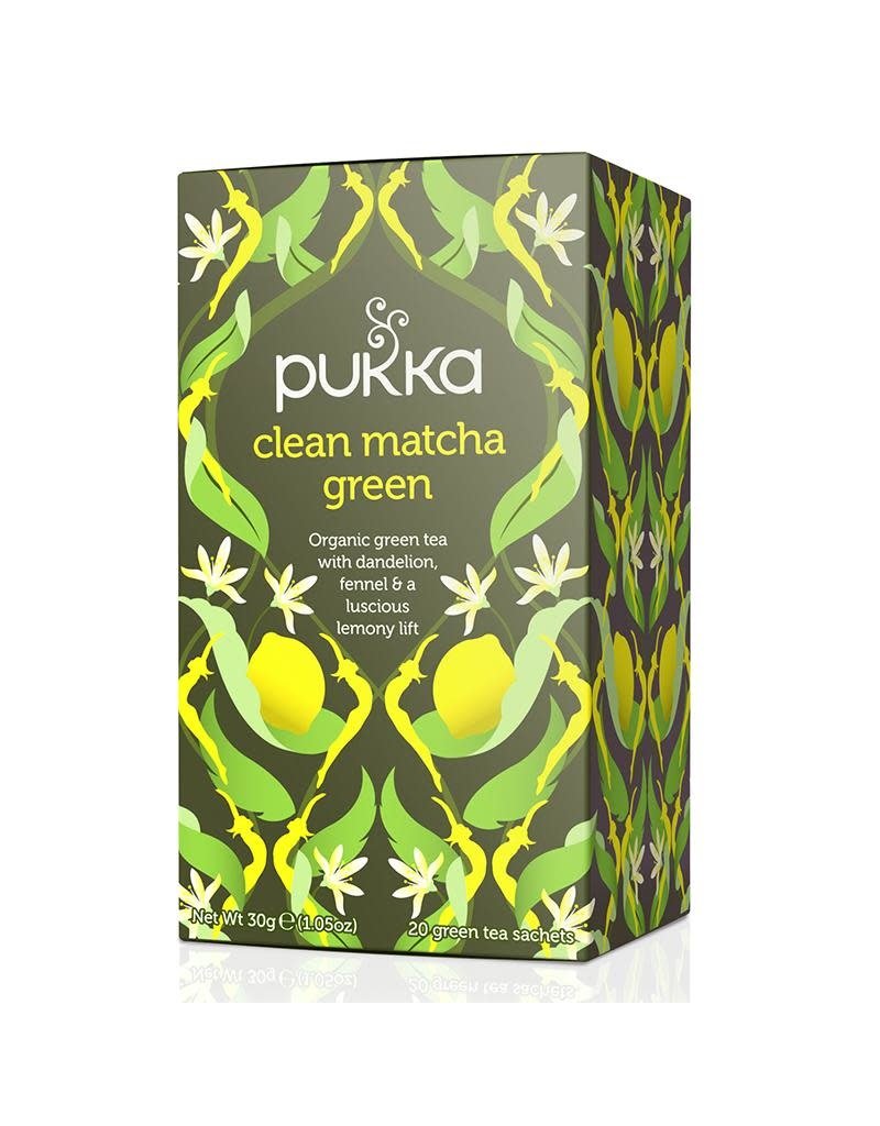 Pukka Pukka - Clean matcha green tea, builtjes