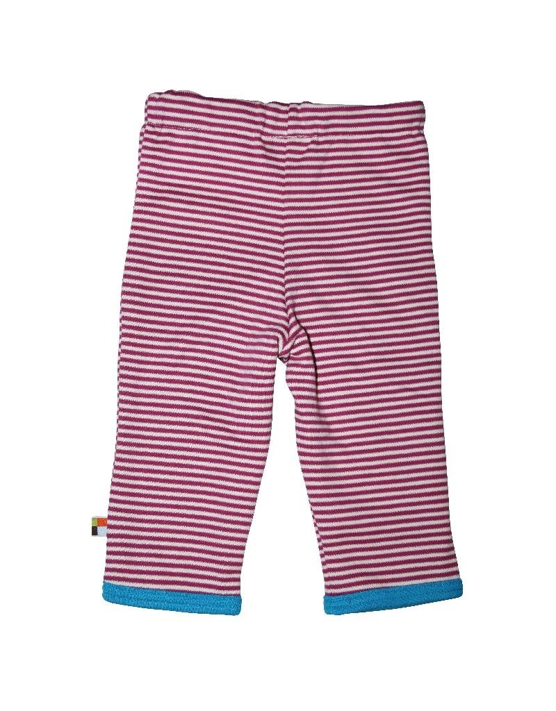 Loud+Proud Loud+Proud - broek, fuchsia gestreept/stone vogels (0-2j)