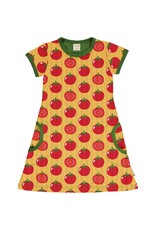 Maxomorra Maxomorra - Dress SS TOMATO (3-16j)