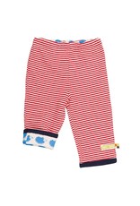 Loud+Proud Loud+Proud - broek, tomato gestreept/sky egels (0-2j)