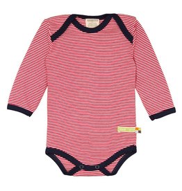 Loud+Proud Body, ls, tomato gestreept (0-2j)