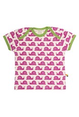 Loud+Proud Loud+Proud - T-shirt, fuchsia slakken (3-16j)