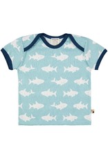 Loud+Proud Loud+Proud - T-Shirt print shark, lagoon (0-2j)