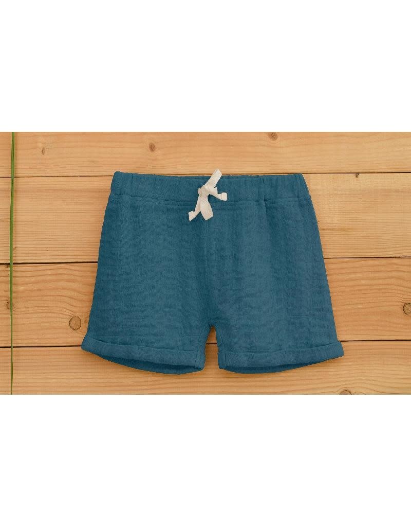 Organic by Feldman Organic by Feldman - Muslin Jimmy shorts, Play of Colors, petrol-blue (0-2j)