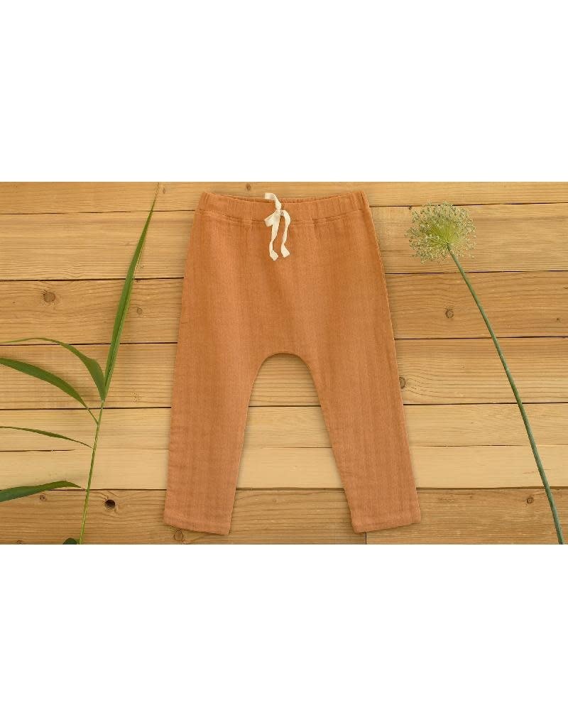 Organic by Feldman Organic by Feldman - Muslin baggy pants, Play of Colors, Ochre (3-16j)