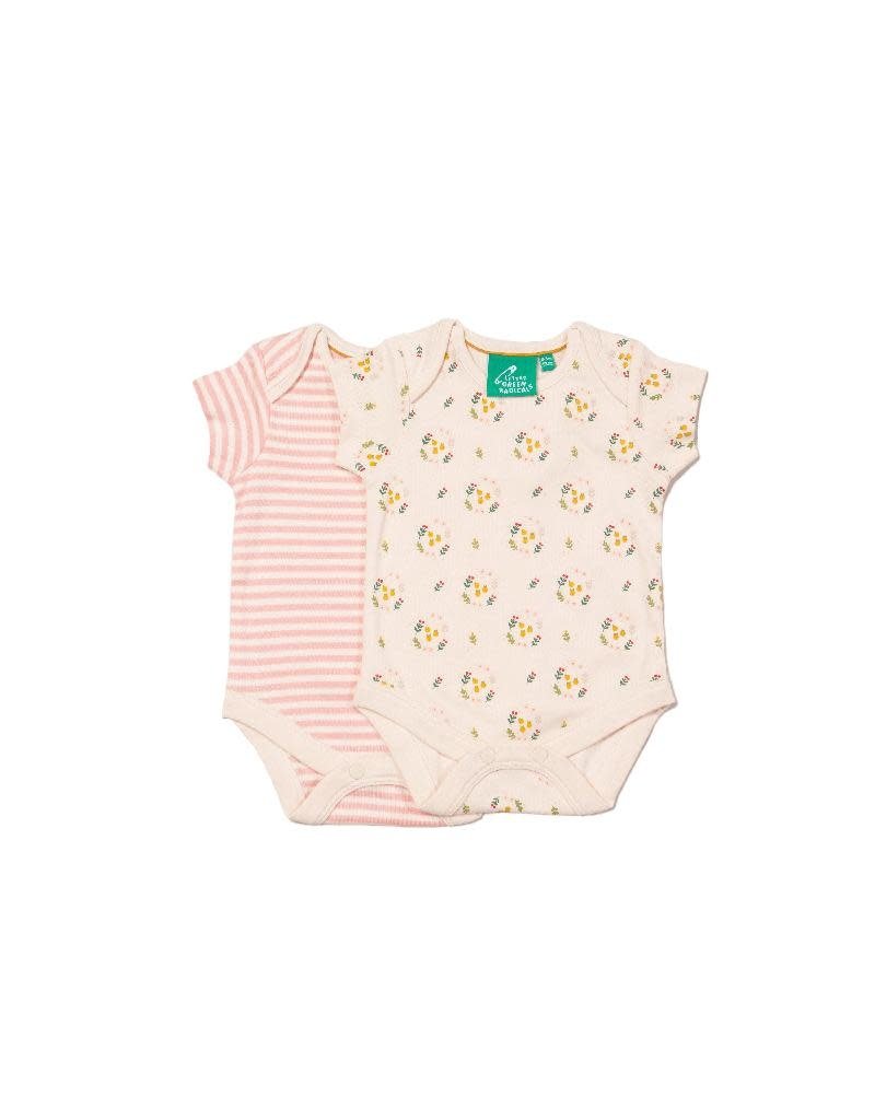 Little Green Radicals Little Green Radicals - Quince Flowers Baby Body Set (0-2j)