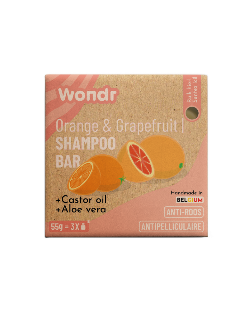 Wondr Wondr - Shampoo bar, Orange & Grapefruit