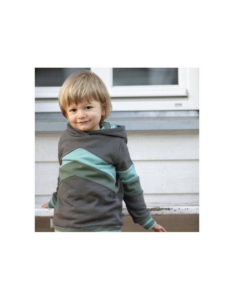 Enfant Terrible Enfant Terrible - Hoodie mit Colourblocking, schiefer-waldgrün (3-16j)