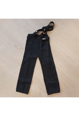 ManyMonths ManyMonths - hazel trousers with suspenders, wol, foggy black (3-16j)