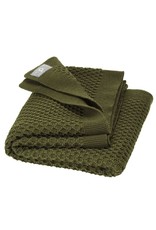 Disana Disana - Honeycomb blanket, 80x100cm, olive