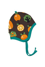 Maxomorra Maxomorra - Hat Helmet Velour ORANGE (0-2j)