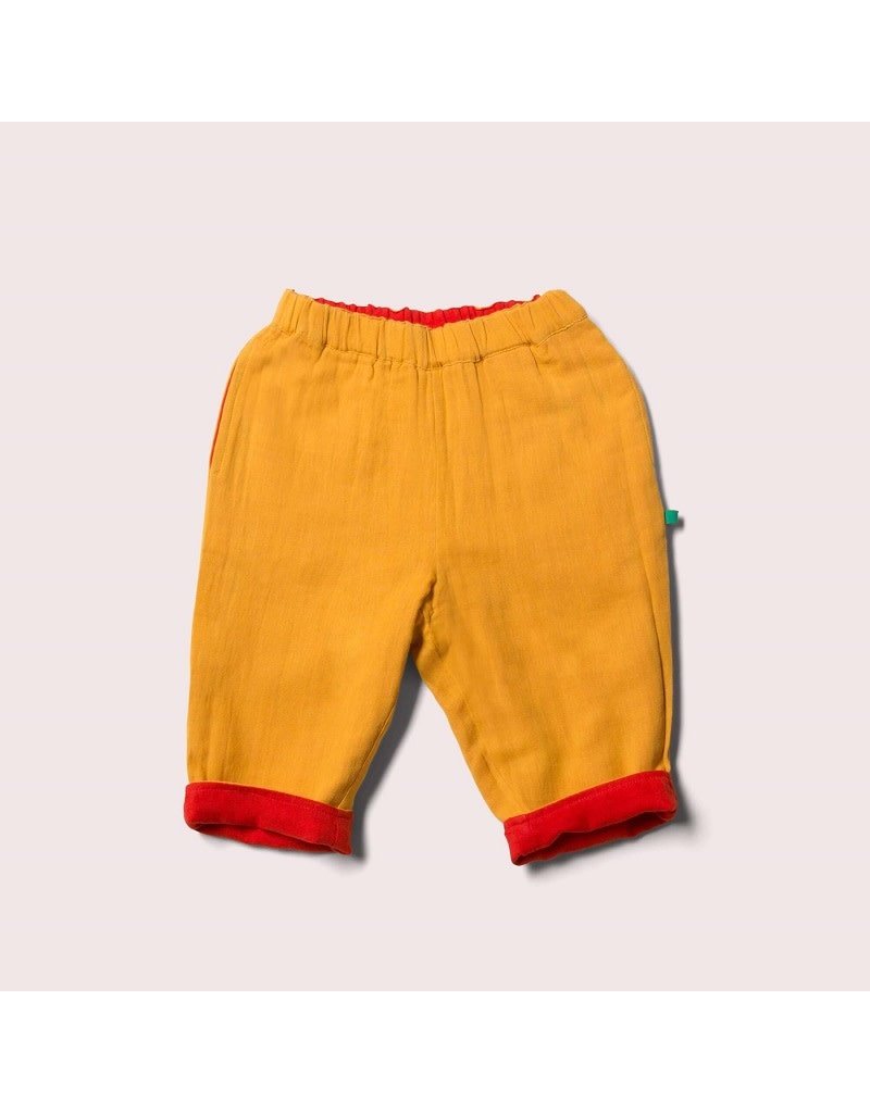 Little Green Radicals Little Green Radicals - Reversible trousers, Gold day after day (0-2j)