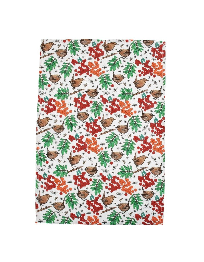 DUNS Sweden DUNS Sweden - Kitchen Towel, cotton/linen, rowanberry