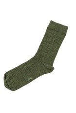 Joha Joha - Wool rib socks, moss melange (3-16j)