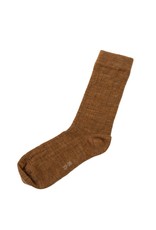 Joha Joha - Wool rib socks, copper melange