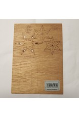 Ecodis Ecodis - Carte en bois, multi étoile
