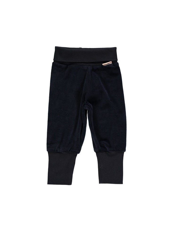 Maxomorra Maxomorra - pants rib velour dark blue (0-2j)