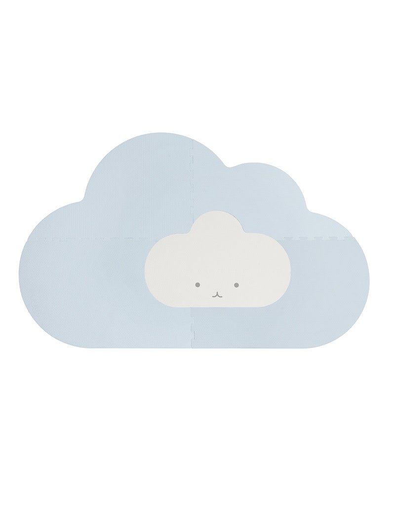 Quut Quut - playmat, head in the clouds, S, Dusty Blue