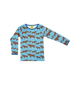 DUNS Sweden Shirt, moose blue (3-16j)