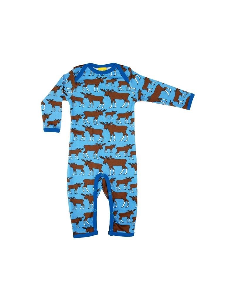 DUNS Sweden Duns Sweden - Long Sleeve Suit, moose blue (0-2j)