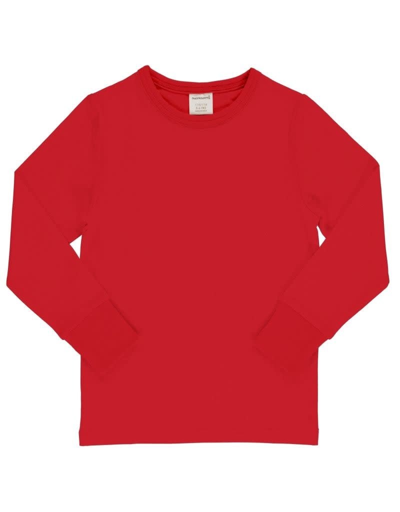 Maxomorra Maxomorra - Top ls, red (0-2j)