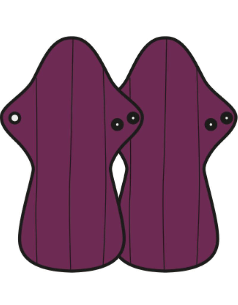 MaM MaM - nacht- of kraamverband, Aubergine, 2 stuks