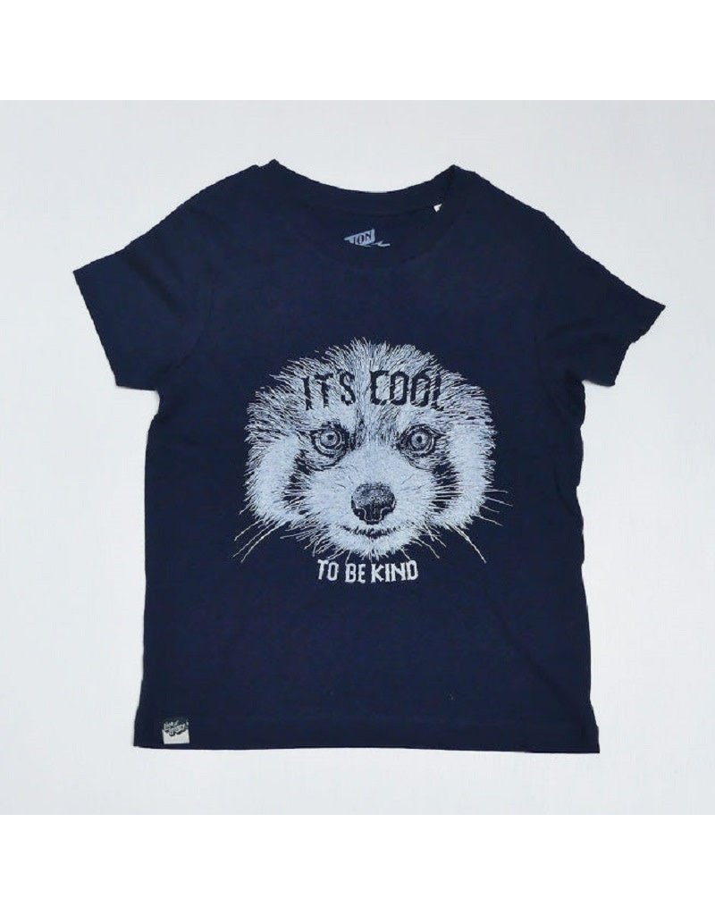 Lion of Leisure Lion of Leisure - T-shirt, red panda, blue/black melange (3-16j)