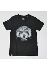 Lion of Leisure Lion of Leisure - T-shirt, red panda, charcoal melange jersey