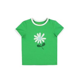 Lily Balou T-shirt, green flower (3-16j)