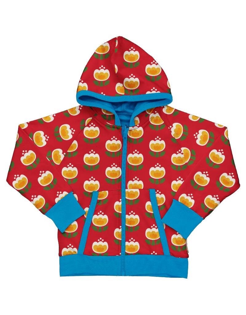 Maxomorra Maxomorra - Cardigan Hood Reversible TULIP (0-2j)