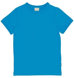 Maxomorra T-shirt, Solid AZURE (0-2j)