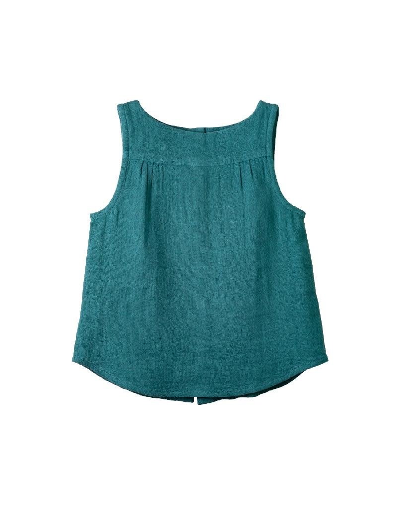 Organic by Feldman Organic by Feldman - Summer blouse sleeveless, emerald (3-16j)