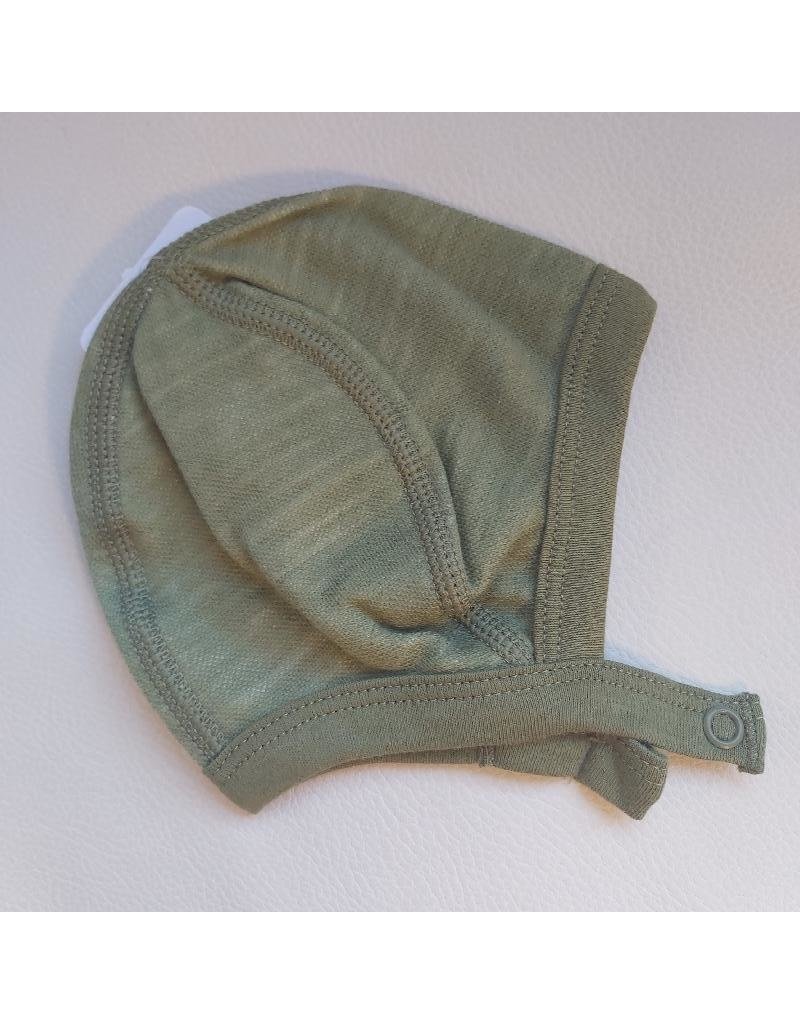 Joha Joha - Helmet with buttons, wool/bamboo, salvie (0-2j)