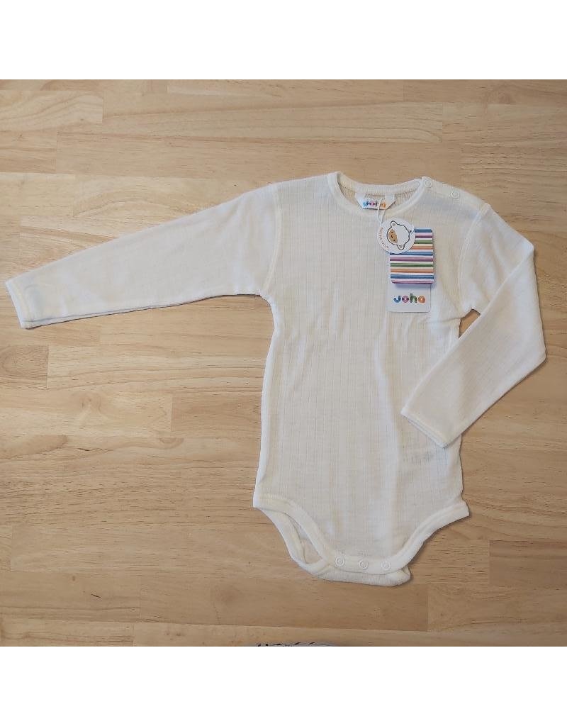 Joha Joha - Body ls basic, wool, off white (0-2j)