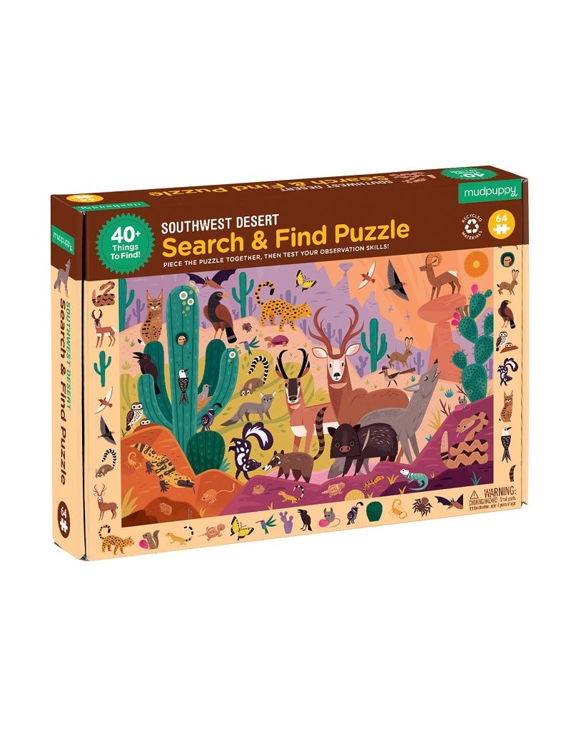 Mudpuppy Mudpuppy - Search & Find puzzle, Southwest desert, 64 stukken